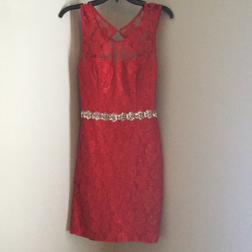 Red Sparkling Dress for Valentine’s Day !!